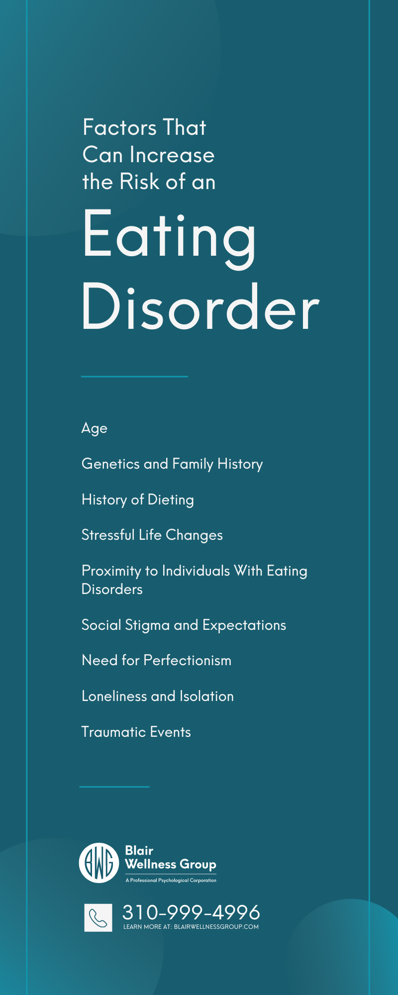 Factors That Can Increase the Risk of an Eating Disorder